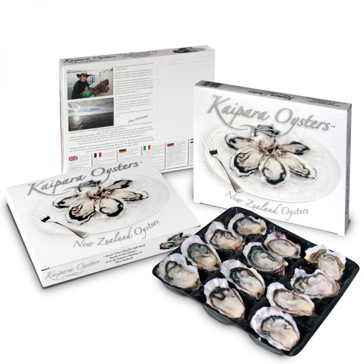 Kaipara Oysters retail pack of frozen oysters